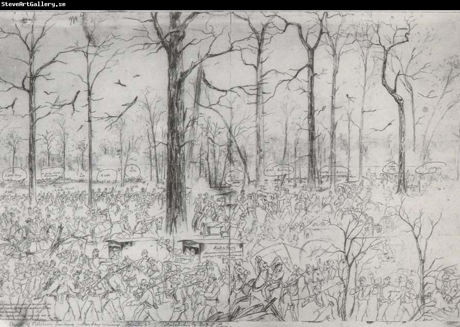 unknow artist Troops at Pittsburg Landsing April,1862